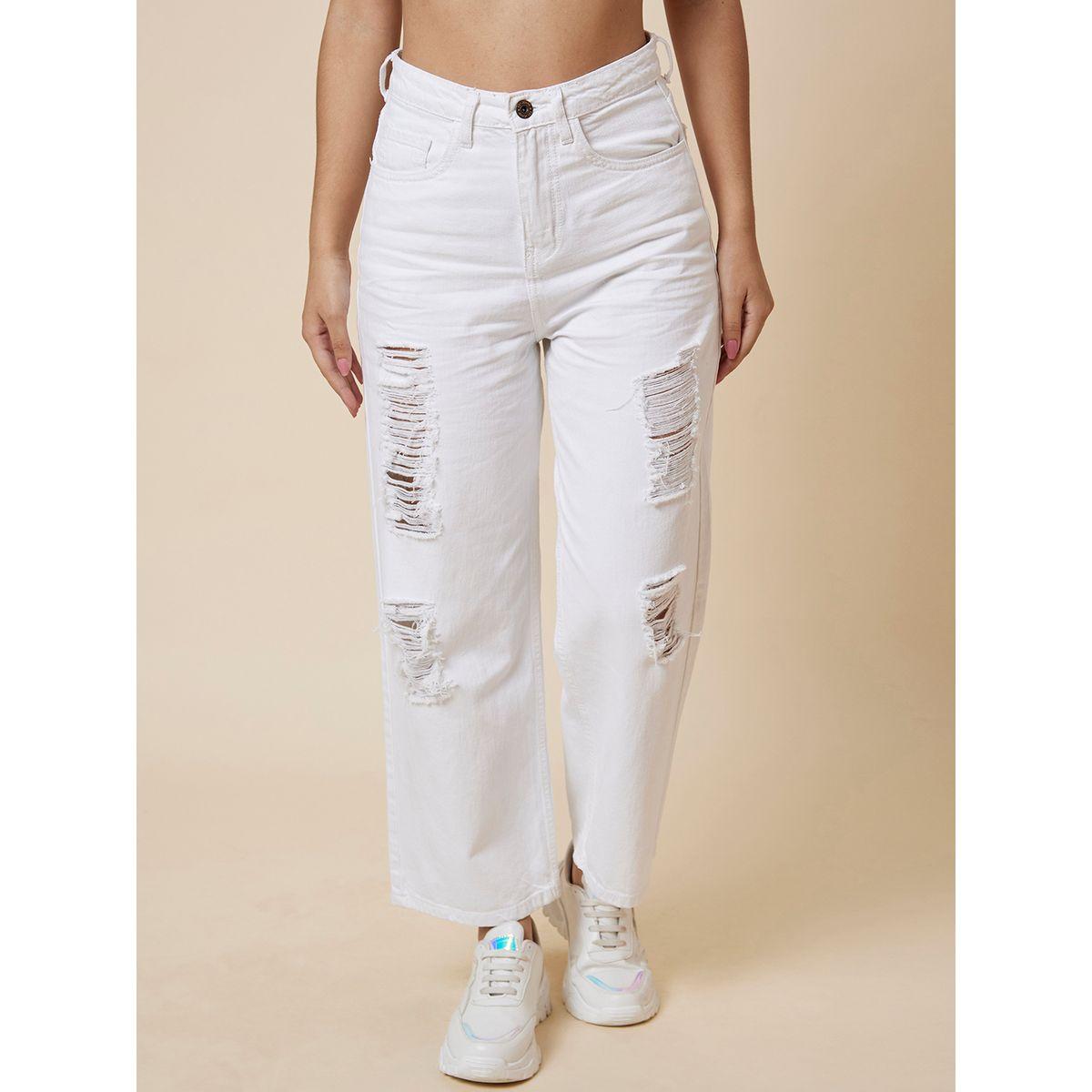 بنطال جينز بقصة بوي فريند وتفاصيل ممزقة-women-clothing-bottoms-jeans-image-2