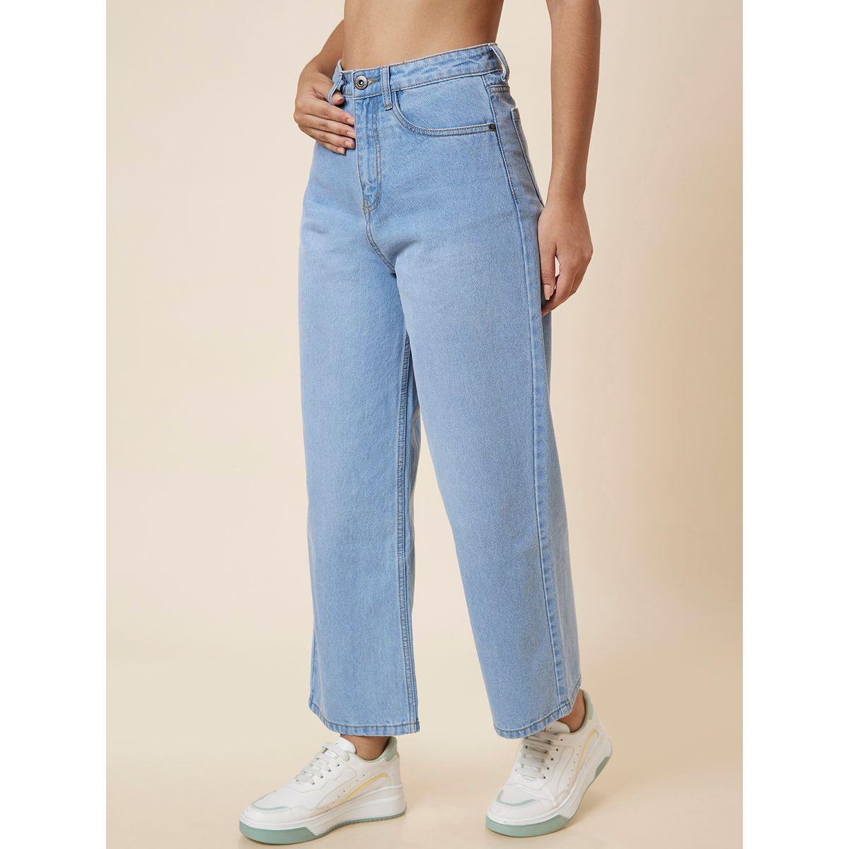 بنطال جينز بخصر متوسط وقصة بوي فريند-women-clothing-bottoms-jeans-image-4