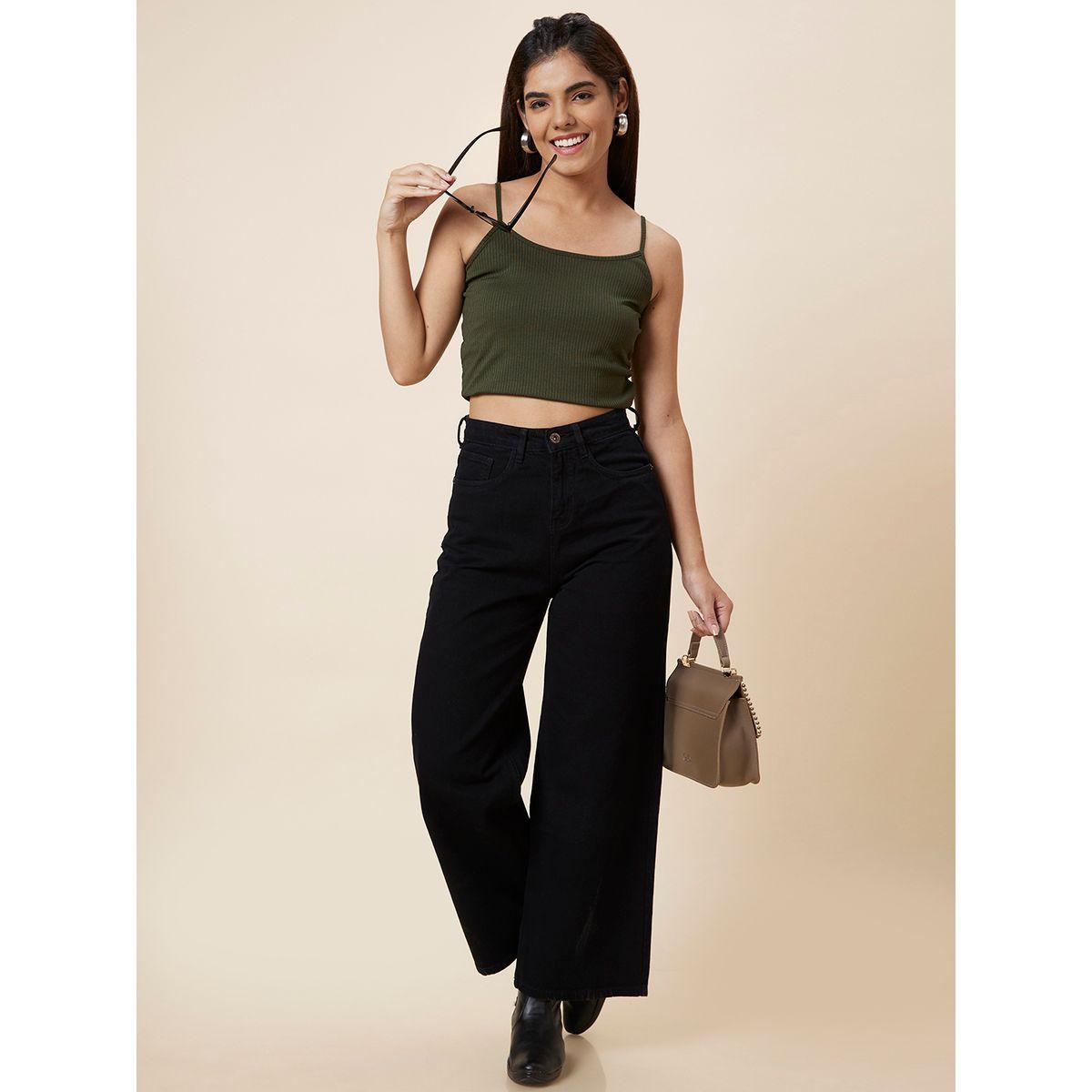 Globus X Styli Stretchable Mid-Rise Wide Leg Jeans-women-clothing-bottoms-jeans-image-1