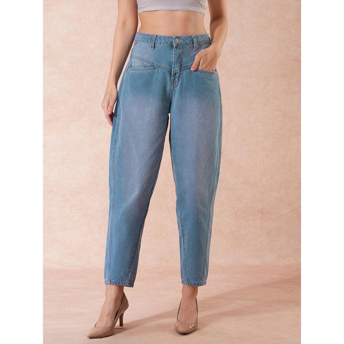 Globus X Styli High-Rise Clean Look Barrel Fit Ankle Length Jeans-women-clothing-bottoms-jeans-image-2