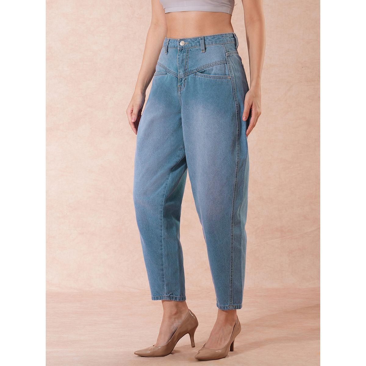 Globus X Styli High-Rise Clean Look Barrel Fit Ankle Length Jeans-women-clothing-bottoms-jeans-image-3