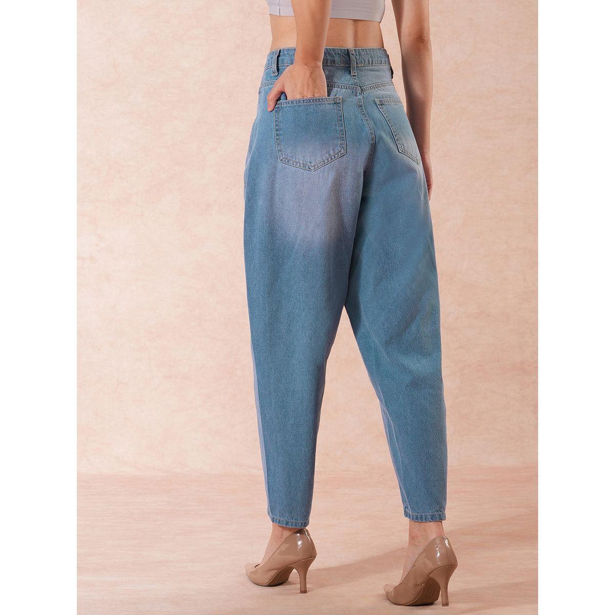 Globus X Styli High-Rise Clean Look Barrel Fit Ankle Length Jeans-women-clothing-bottoms-jeans-image-6