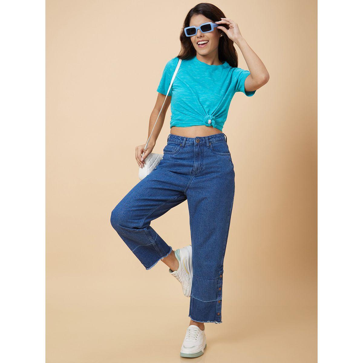 Globus X Styli Boyfriend Fit Pure Cotton Jeans-women-clothing-bottoms-jeans-image-1