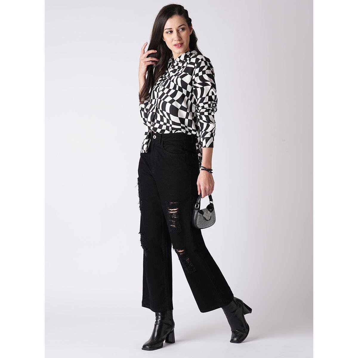 بنطال جينز قطني بقصة بوي فريند-women-clothing-bottoms-jeans-image-5