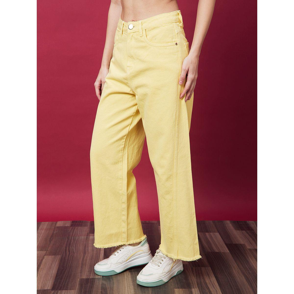 بنطال جينز بخصر متوسط وقصة أرجل واسعة-women-clothing-bottoms-jeans-image-2