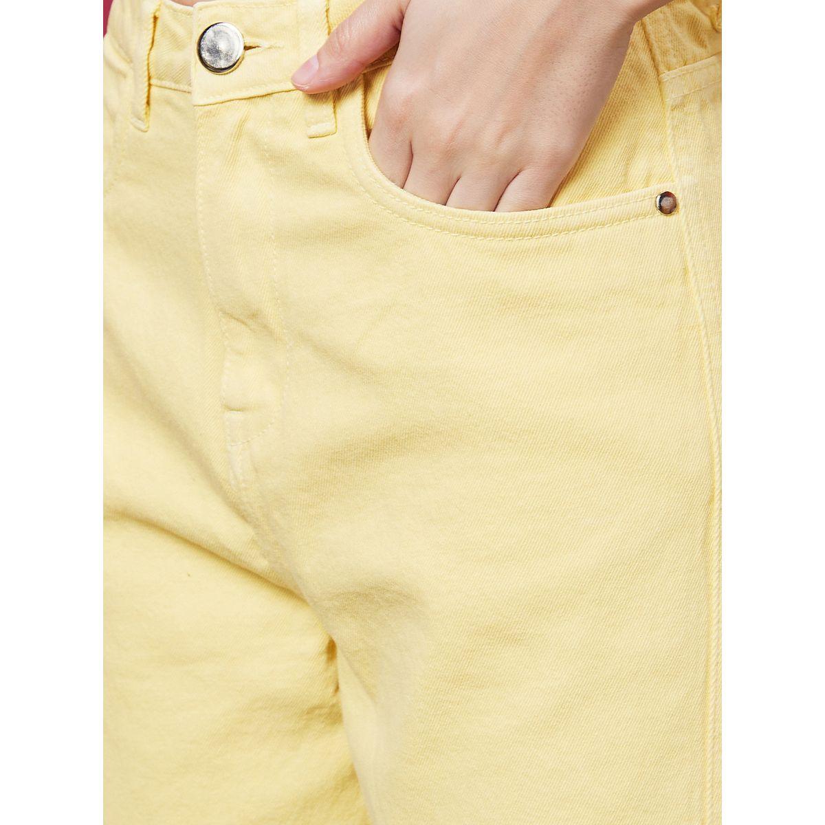 Globus X Styli Wide Leg Mid-Rise Pure Cotton Jeans-women-clothing-bottoms-jeans-image-4
