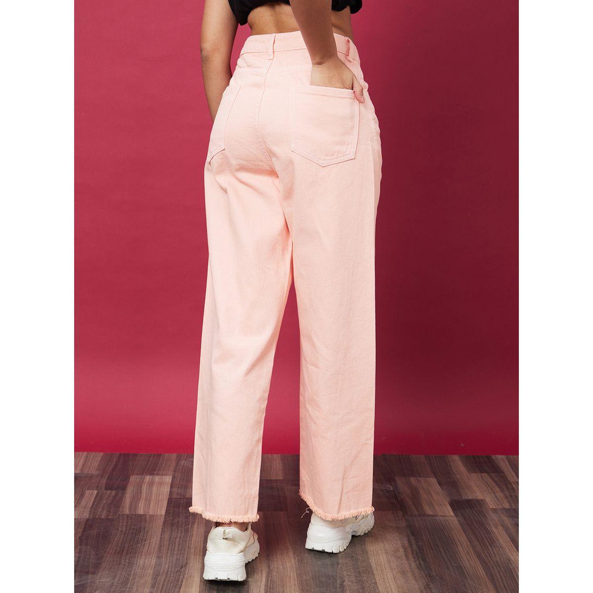 بنطال جينز بخصر متوسط وقصة أرجل واسعة-women-clothing-bottoms-jeans-image-3