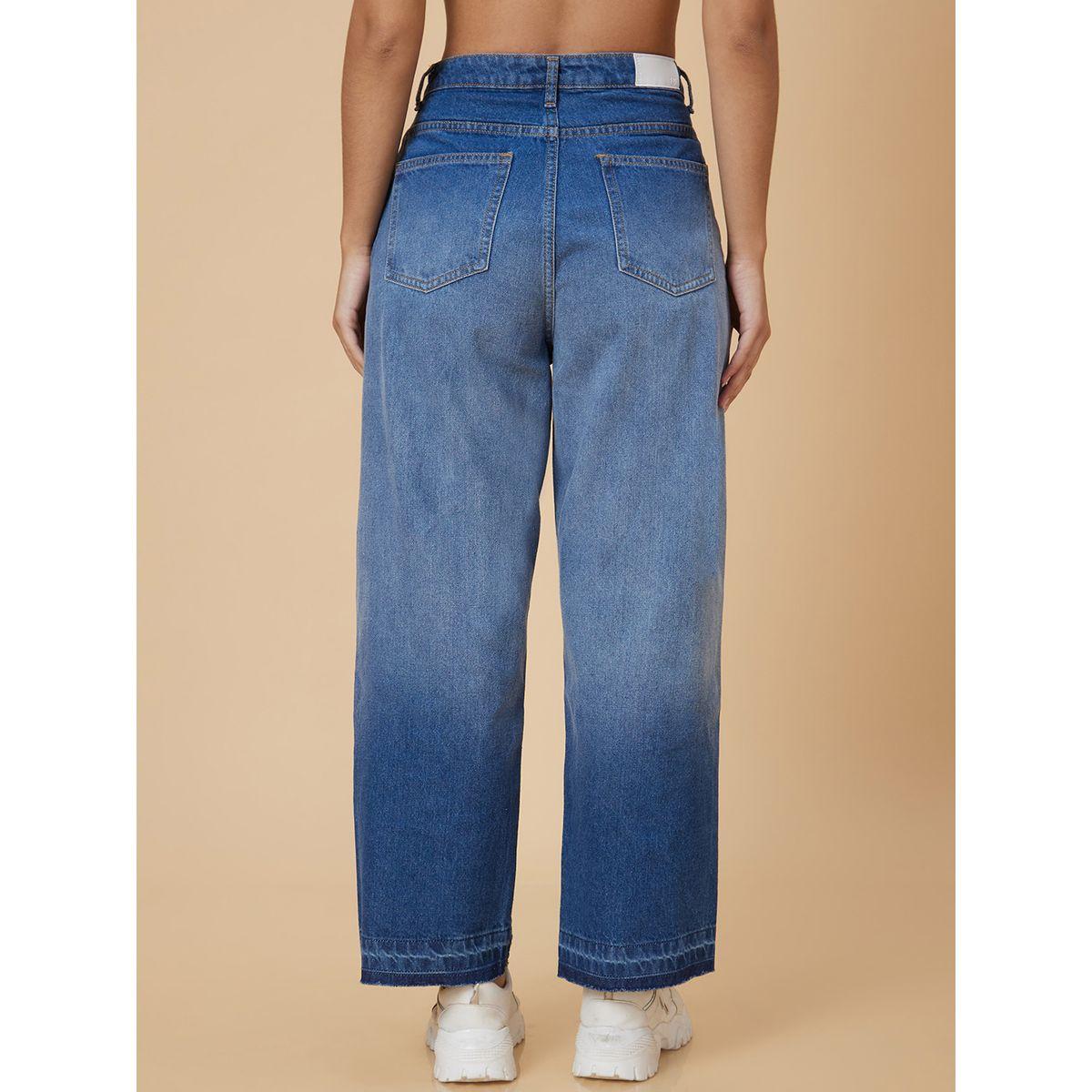 بنطال جينز بخصر متوسط وقصة بوي فريند-women-clothing-bottoms-jeans-image-3