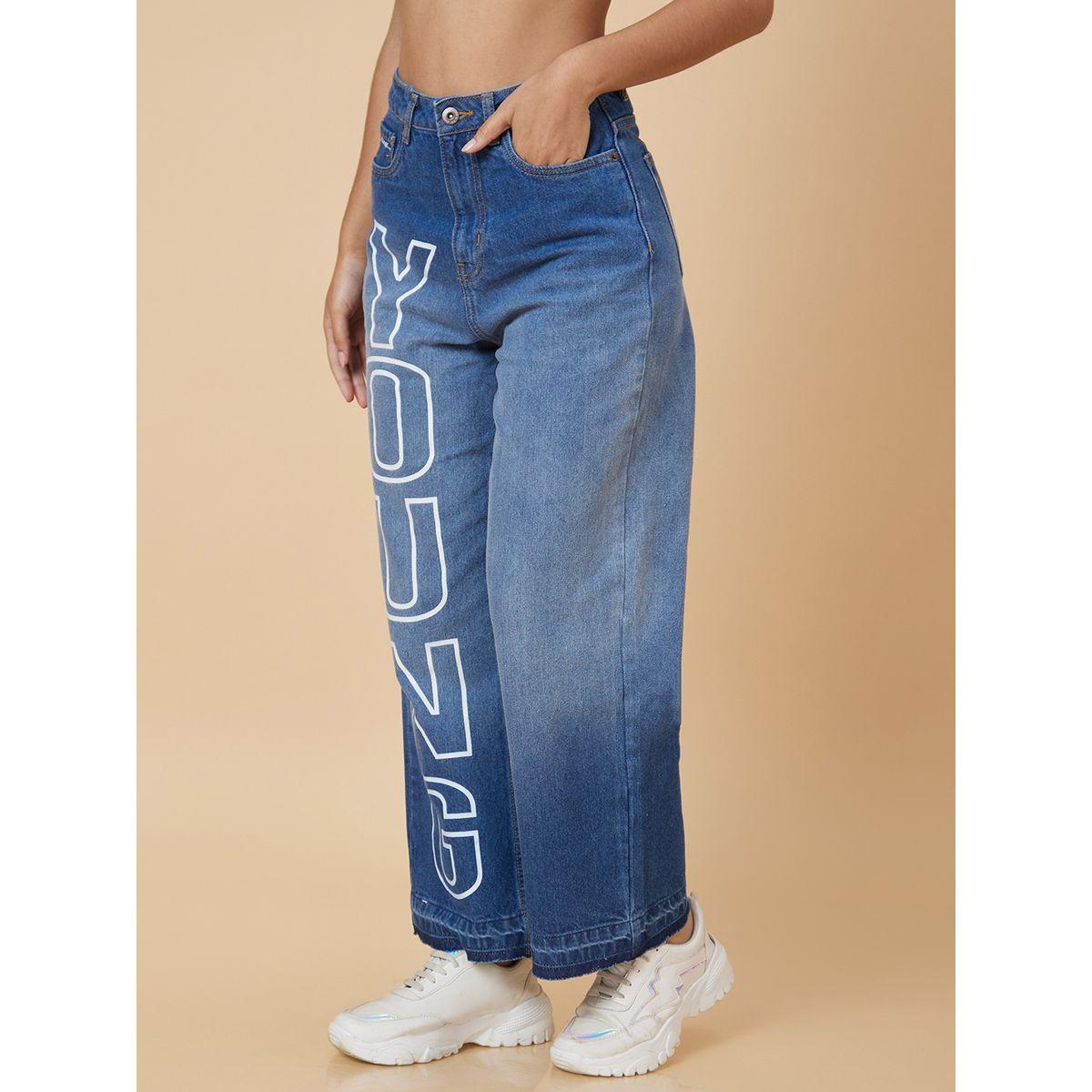 Globus X Styli Mid-Rise Printed Boyfriend Cotton Jeans-women-clothing-bottoms-jeans-image-4