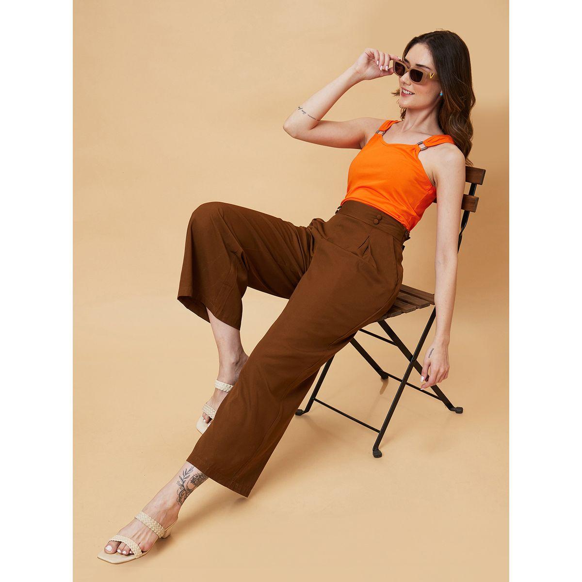بنطال بخصة أرجل واسعة وخصر عالي-women-clothing-bottoms-trousers-image-6