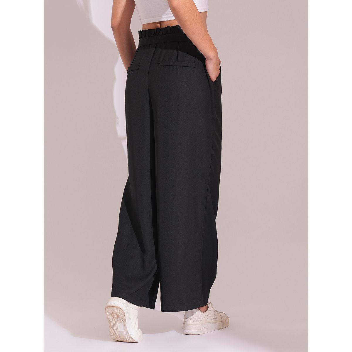 بنطال بخصة أرجل واسعة وخصر عالي-women-clothing-bottoms-trousers-image-5