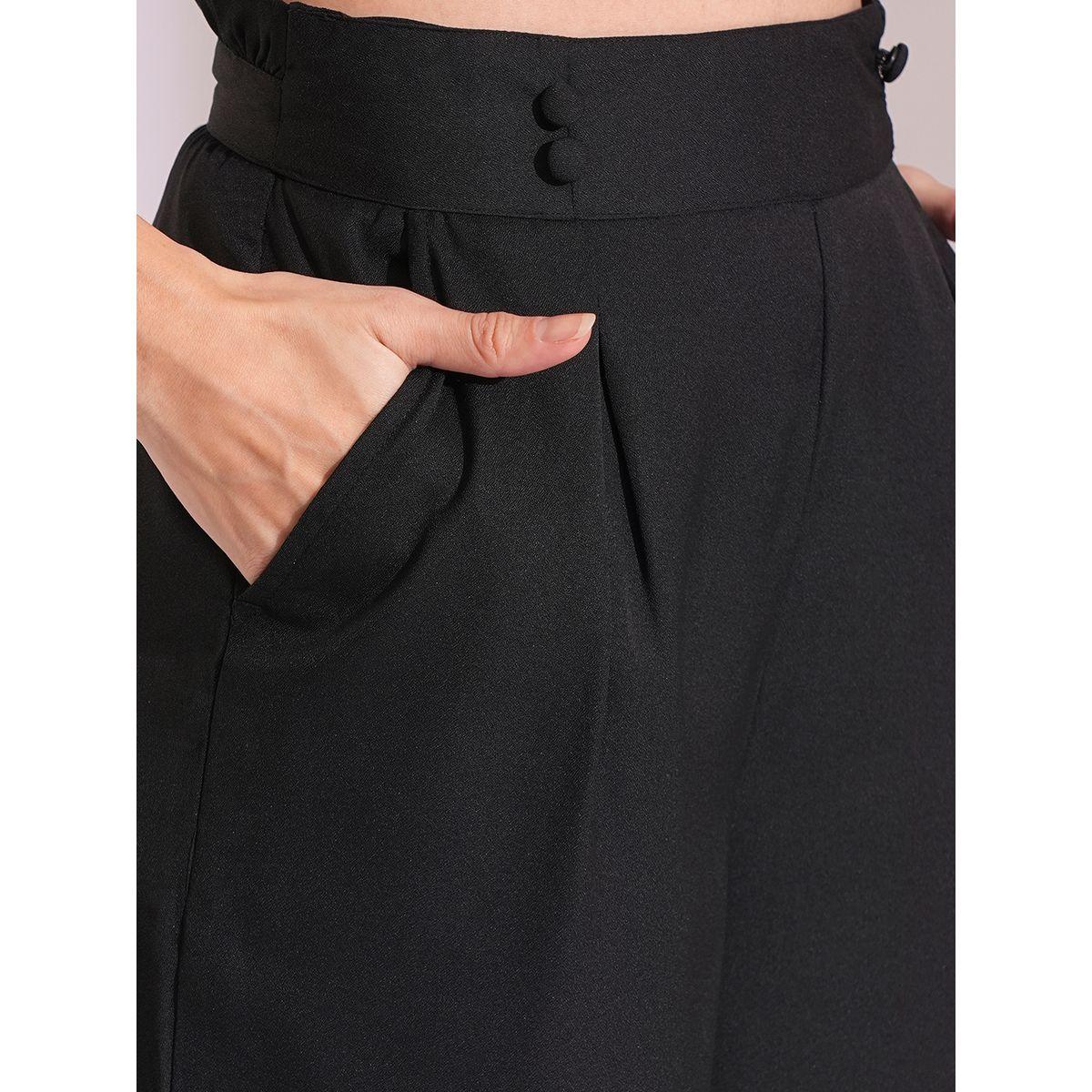 بنطال بخصة أرجل واسعة وخصر عالي-women-clothing-bottoms-trousers-image-6