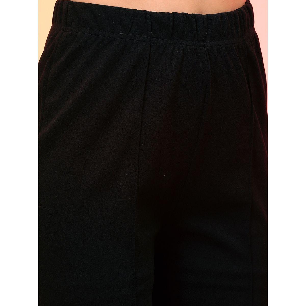 بنطال بقصة مريحة وخصر عالي-women-clothing-bottoms-trousers-image-5