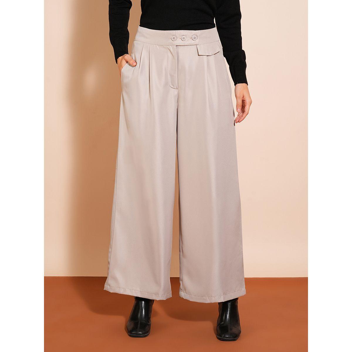 بنطال بخصر عالي وقصة أرجل واسعة-women-clothing-bottoms-trousers-image-1