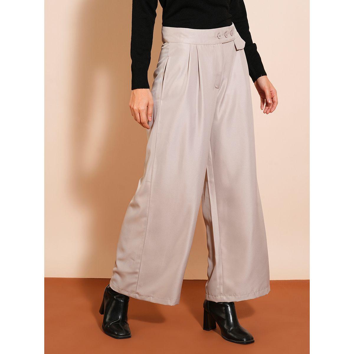 بنطال بخصر عالي وقصة أرجل واسعة-women-clothing-bottoms-trousers-image-2