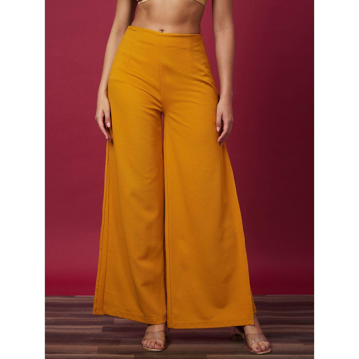 بنطال سادة بخصر عالي وقصة واسعة-women-clothing-bottoms-trousers-image-2