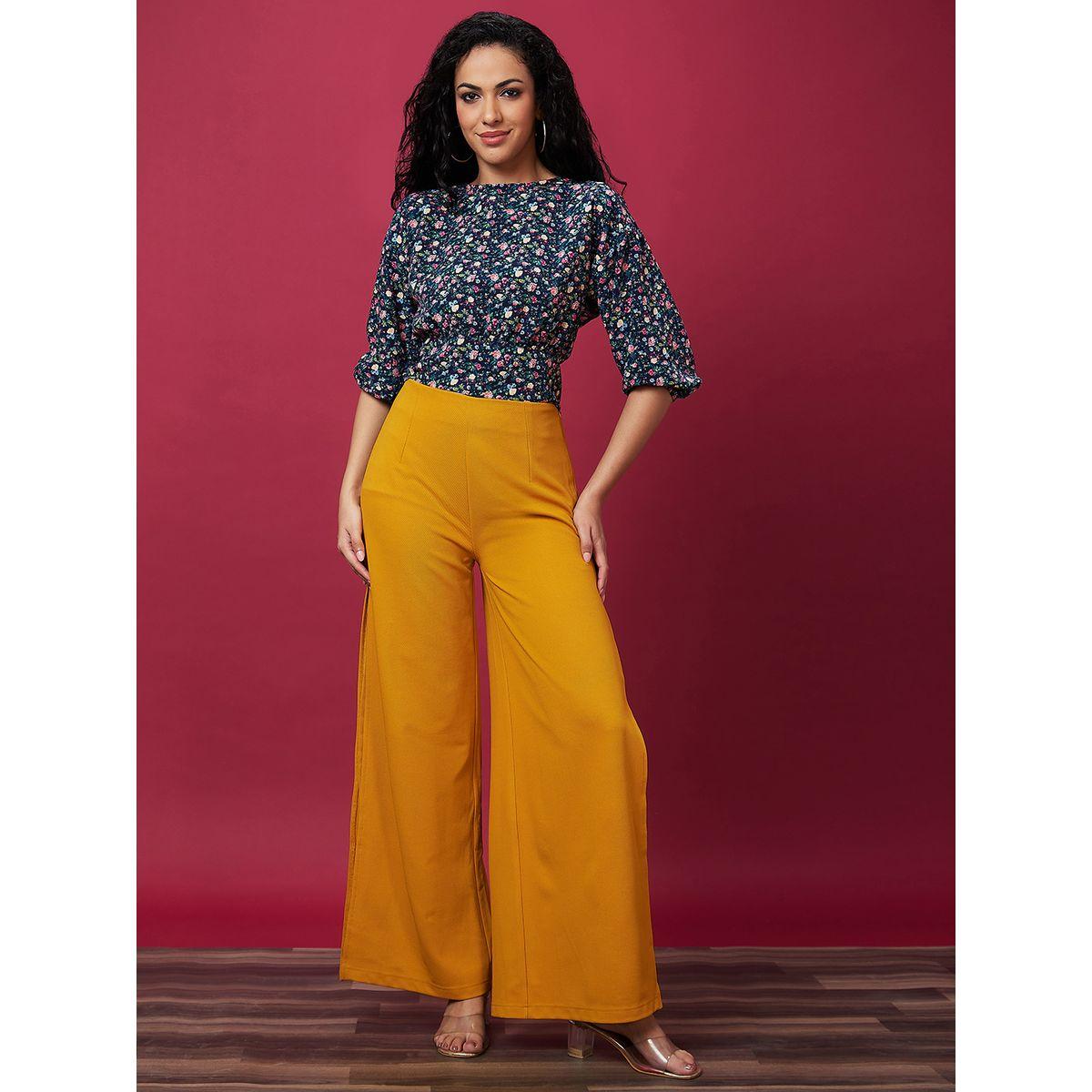 بنطال سادة بخصر عالي وقصة واسعة-women-clothing-bottoms-trousers-image-7