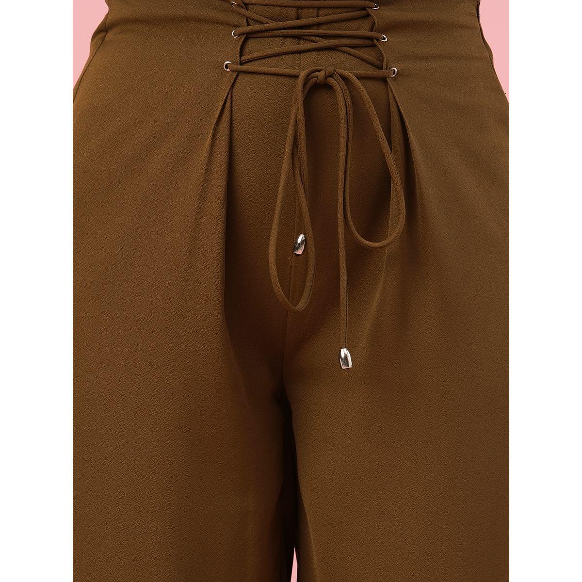بنطال بخصر عالي وقصة أرجل واسعة-women-clothing-bottoms-trousers-image-4