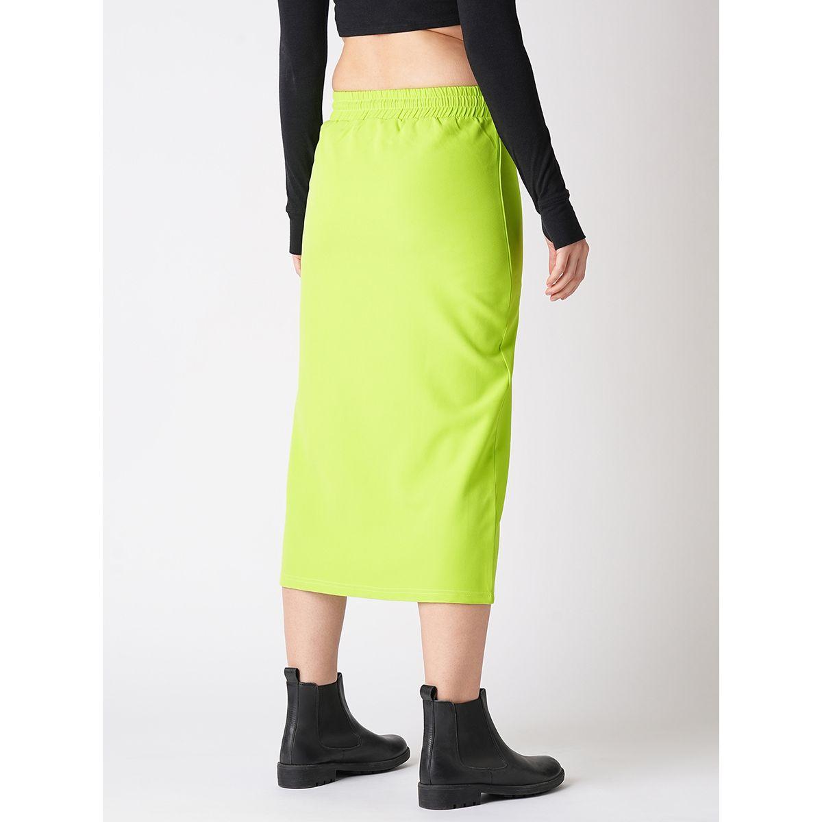 Globus X Styli Solid Straight Midi Skirt with Drawstring-women-clothing-skirts-image-3