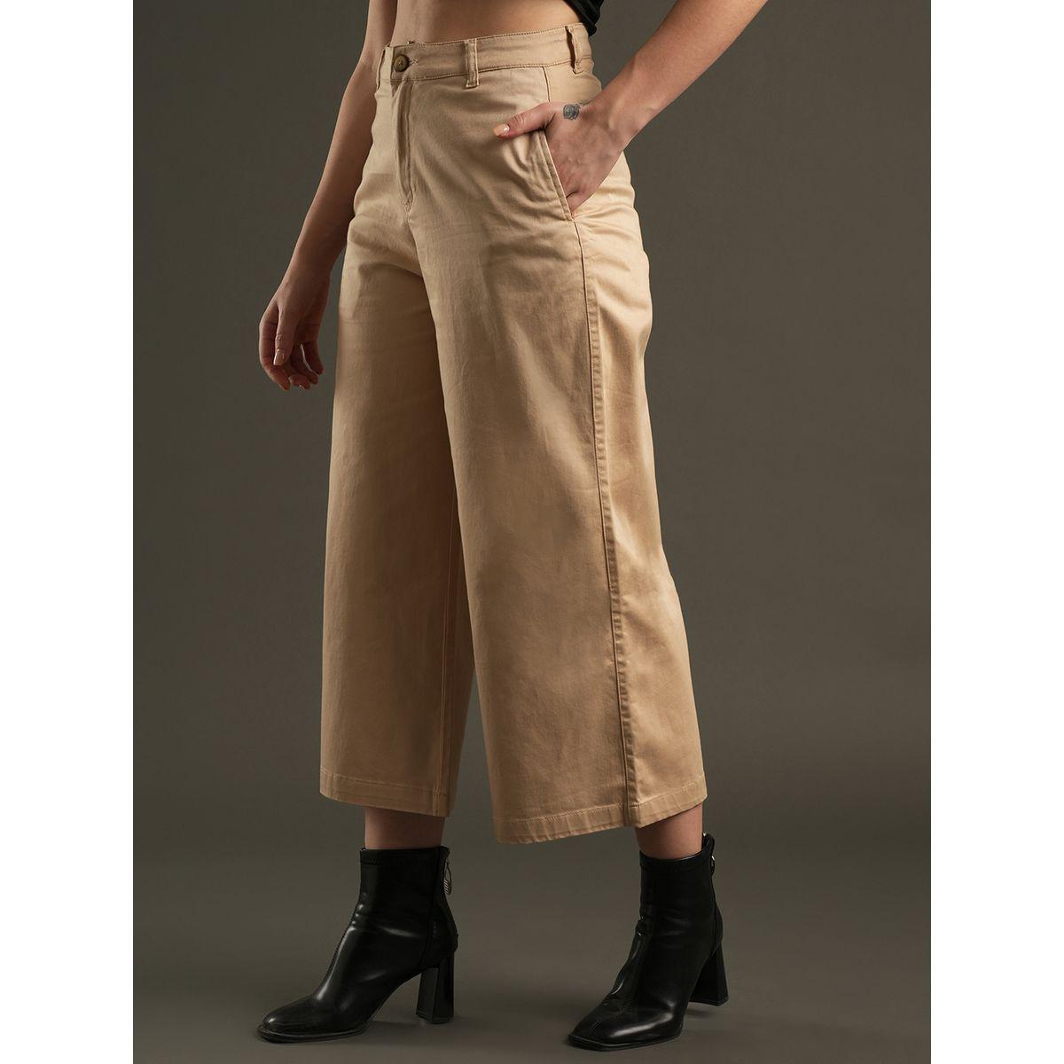 بنطال ساتان بخصر متوسط وقصة مريحة-women-clothing-bottoms-trousers-image-3