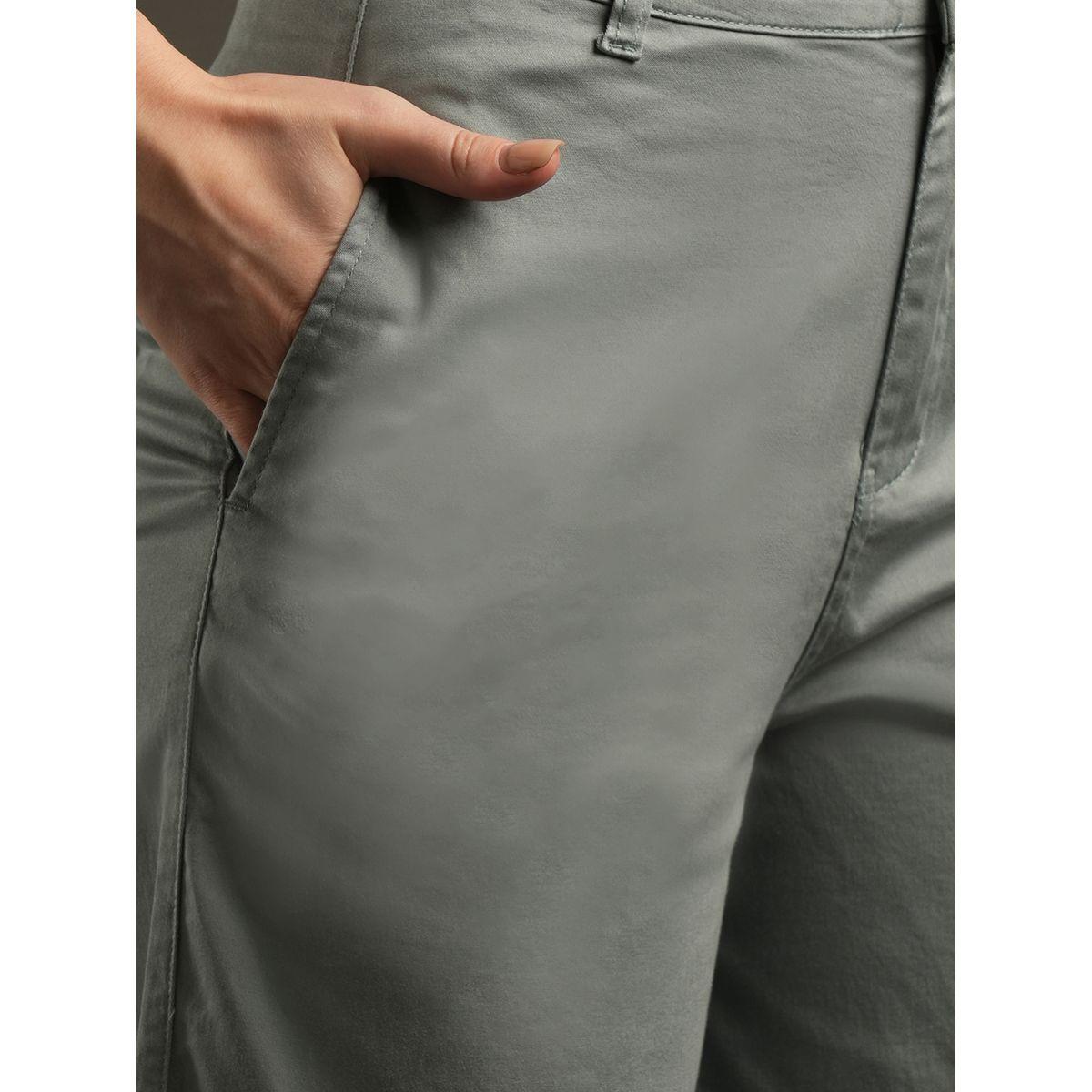 Globus X Styli Satin Stretchable Mid-Rise Relaxed Fit Trousers-women-clothing-bottoms-trousers-image-5