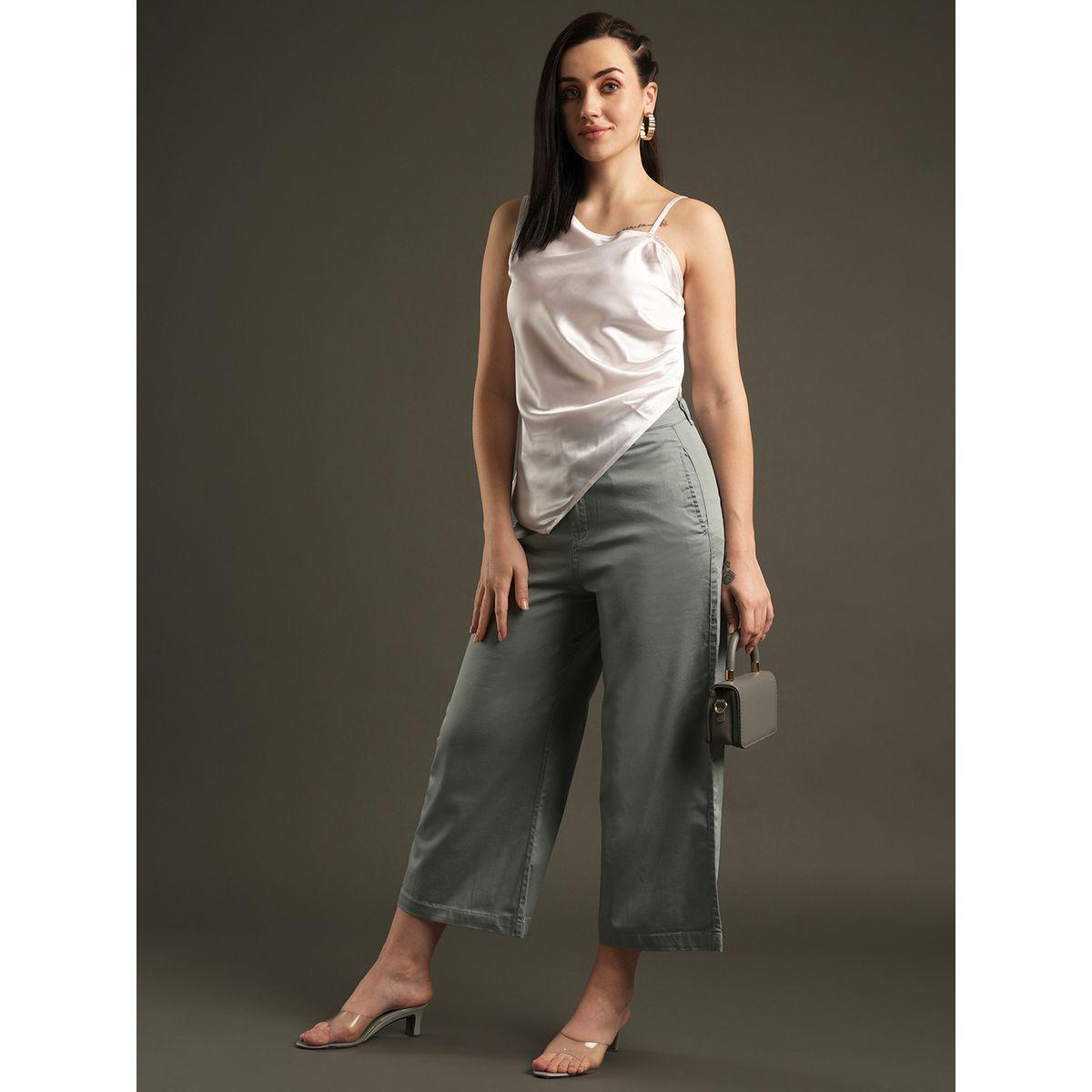 Globus X Styli Satin Stretchable Mid-Rise Relaxed Fit Trousers-women-clothing-bottoms-trousers-image-6