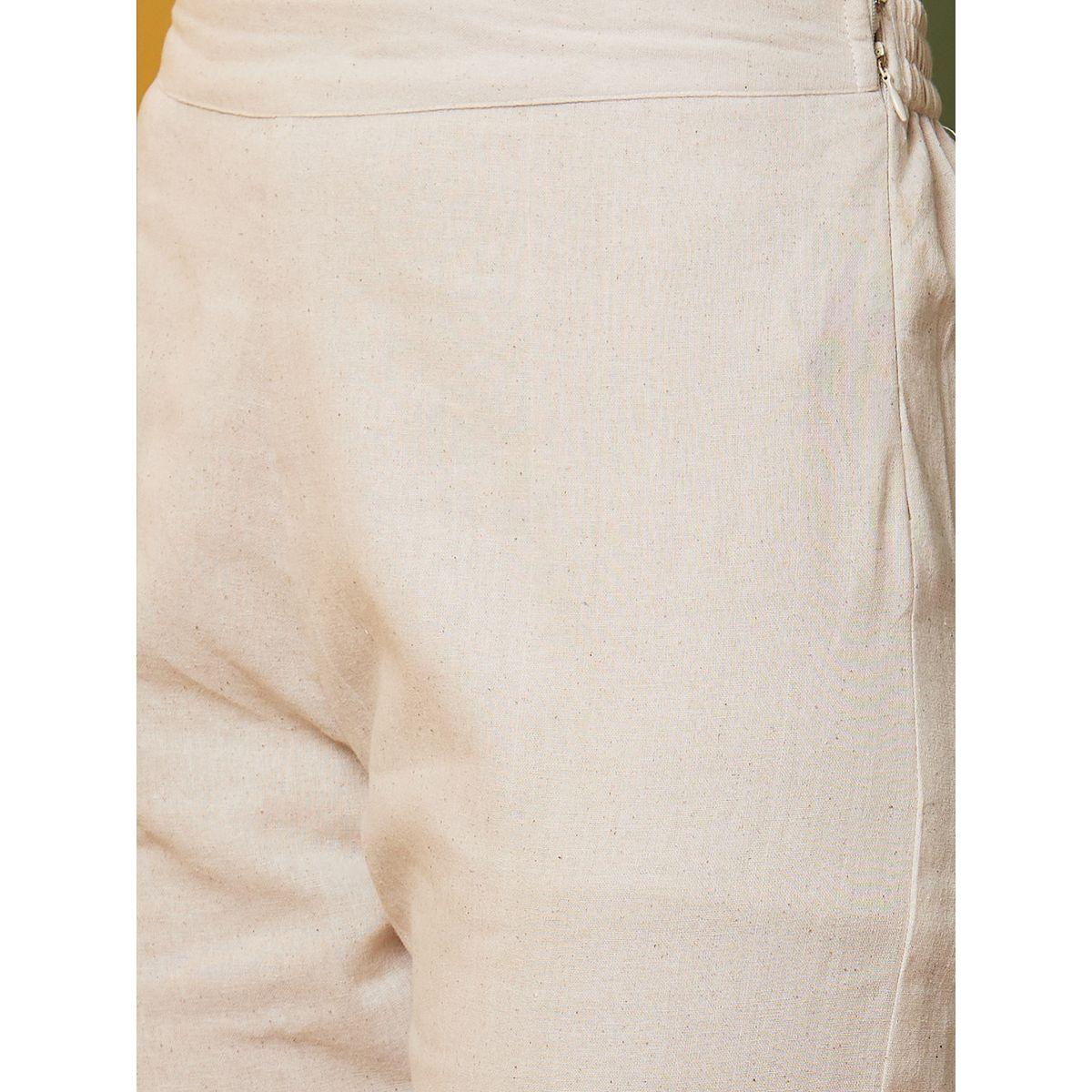 بنطال بخصر مطاطي وتفاصيل دانتيل-women-clothing-bottoms-trousers-image-4