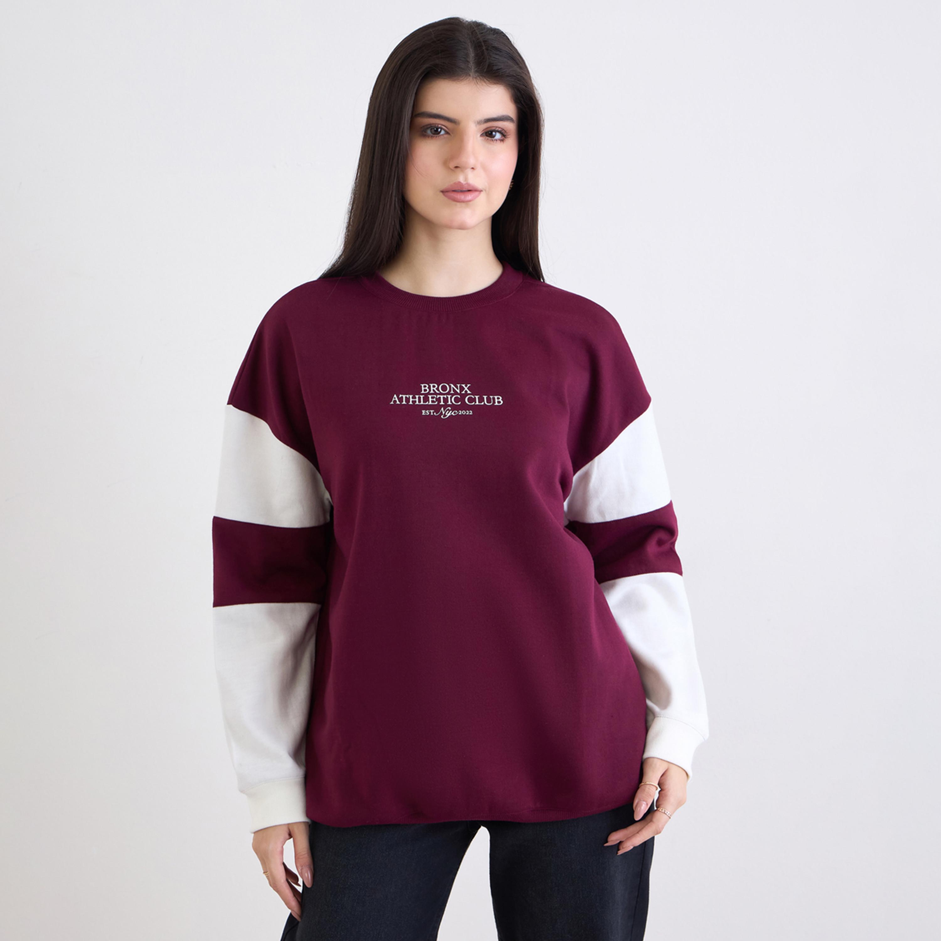 Styli Bronx Printed Round Neck Long Sleeves Women's Sweatshirt-women-winterwear-hoodiesandsweatshirts-sweatshirts-image-1