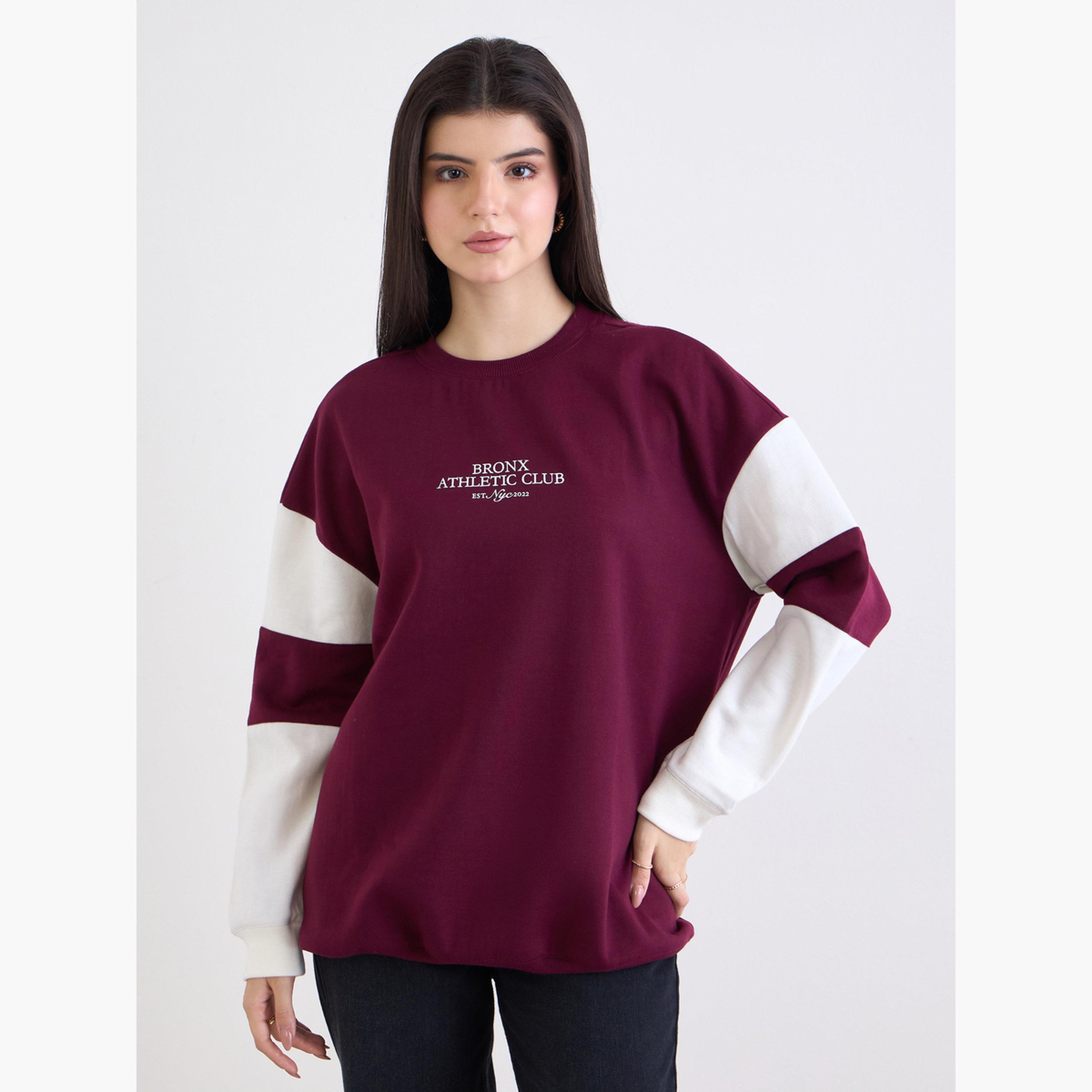Styli Bronx Printed Round Neck Long Sleeves Women's Sweatshirt-women-winterwear-hoodiesandsweatshirts-sweatshirts-image-3