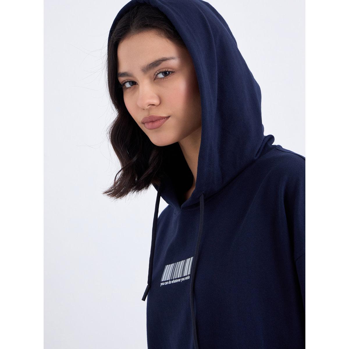 Styli Navy Barcode Print Oversized Hoodie-women-winterwear-hoodiesandsweatshirts-hoodies-image-4