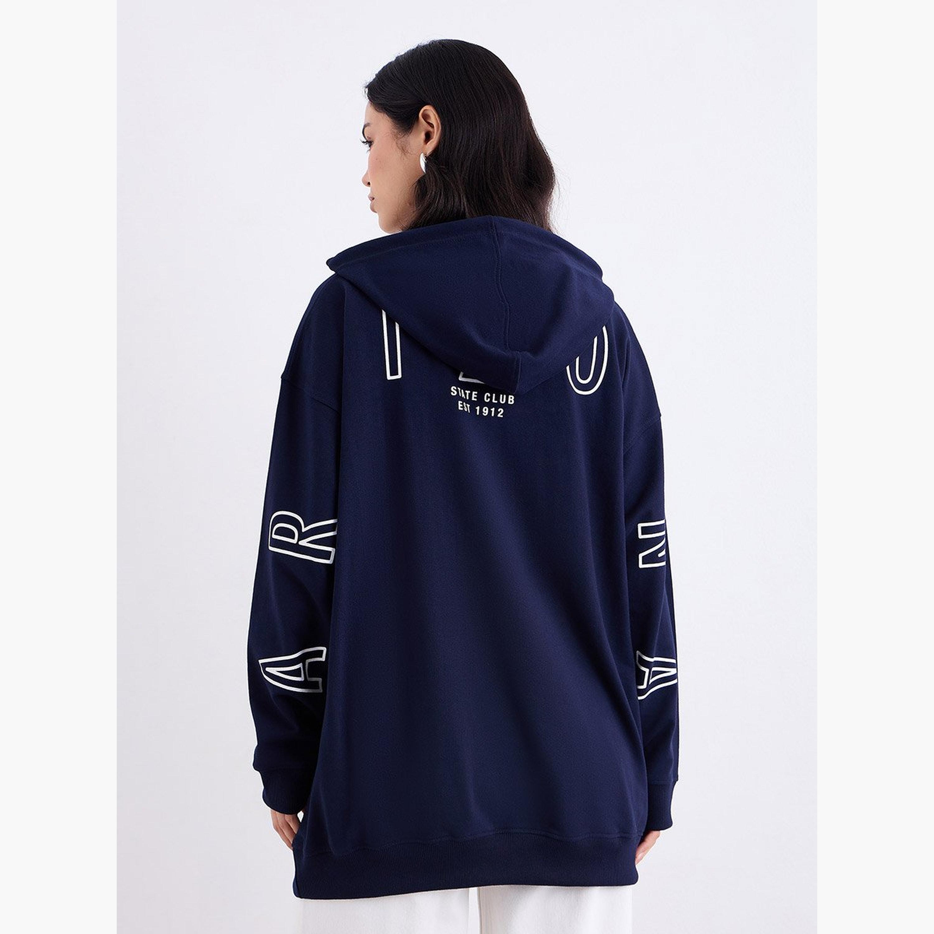 ستايلي - هودي طويل بطبعة جرافيكية لون أزرق البحري-women-winterwear-hoodiesandsweatshirts-hoodies-image-5