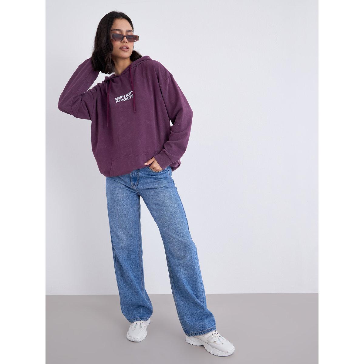هودي طويل بطبعة كتابة-women-winterwear-hoodiesandsweatshirts-hoodies-image-2
