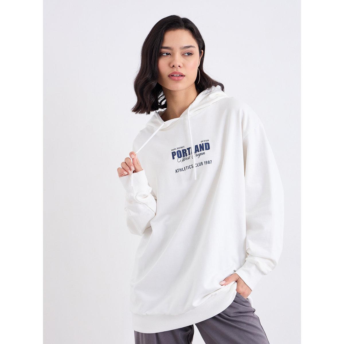 هودي طويل بقصة عادية وطبعة كتابة-women-winterwear-hoodiesandsweatshirts-hoodies-image-2