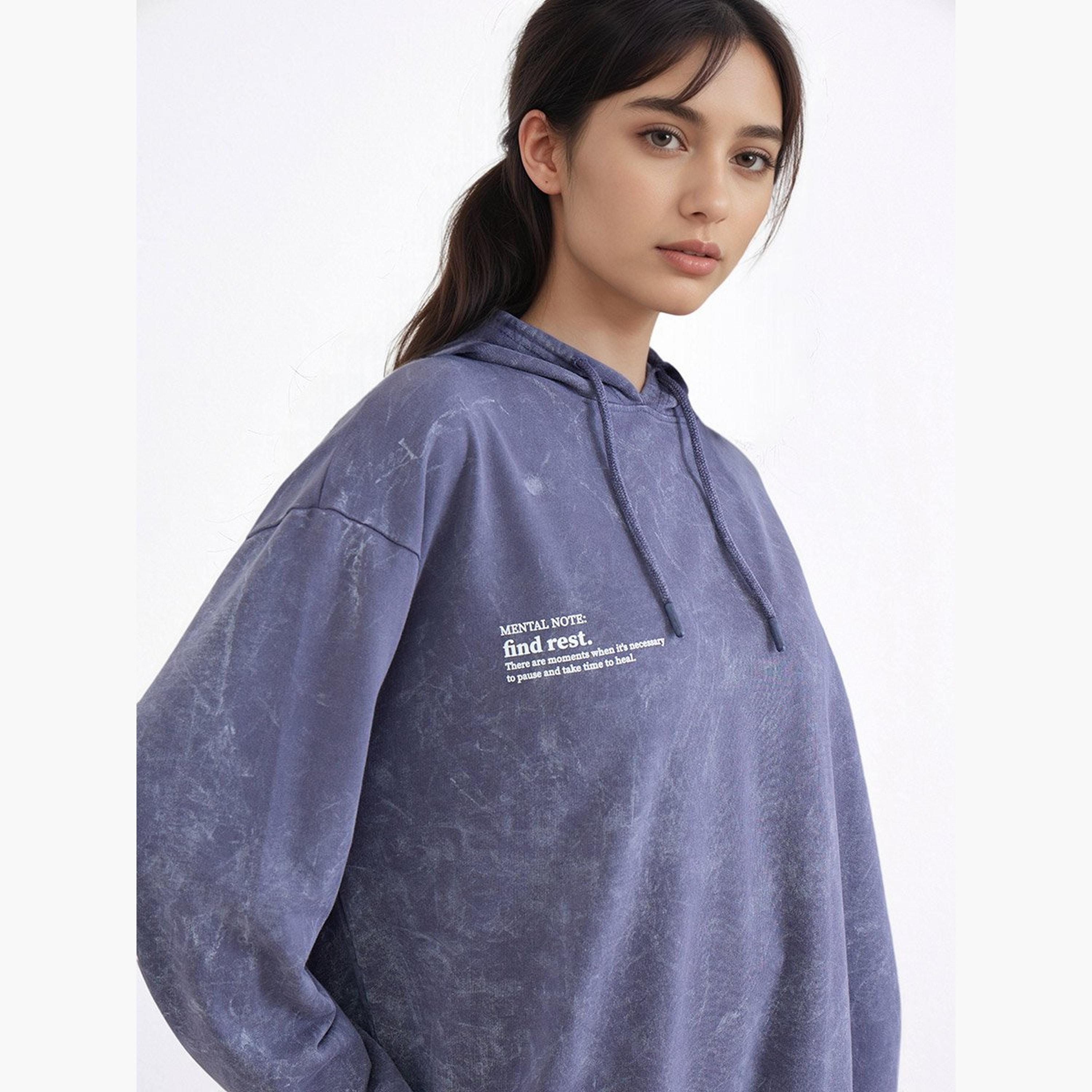 ستايلي - هودي طويل مغسول بالحامض لون أزرق-women-winterwear-hoodiesandsweatshirts-hoodies-image-3