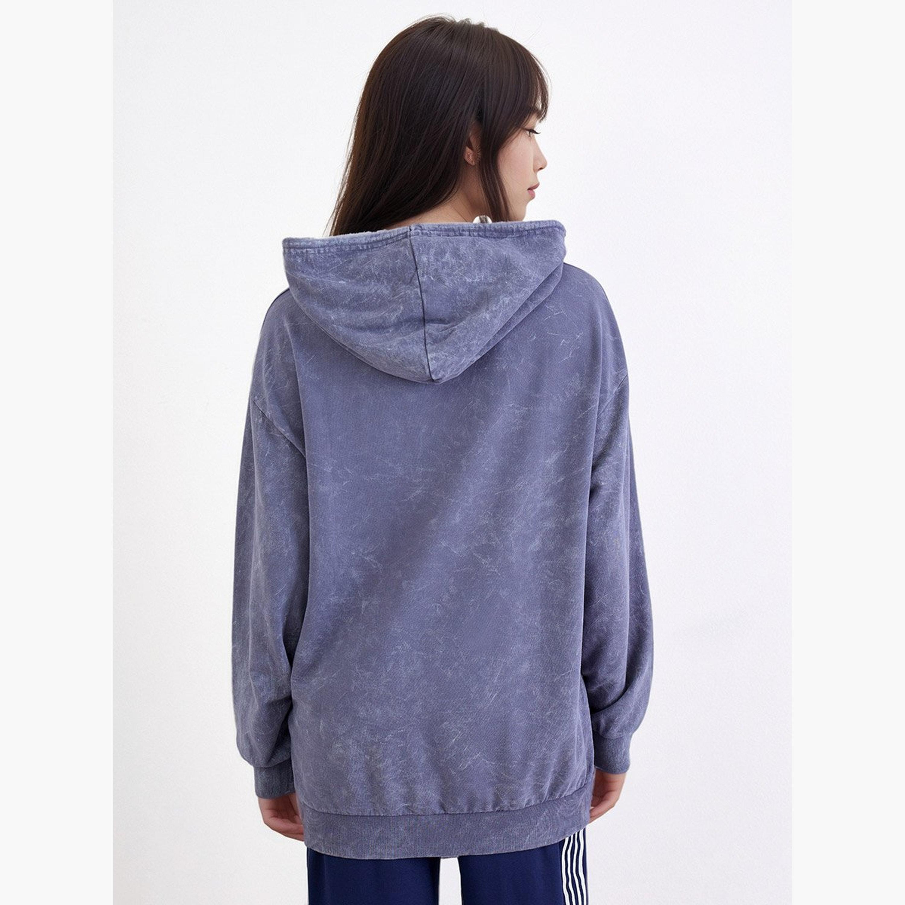 ستايلي - هودي طويل مغسول بالحامض لون أزرق-women-winterwear-hoodiesandsweatshirts-hoodies-image-4