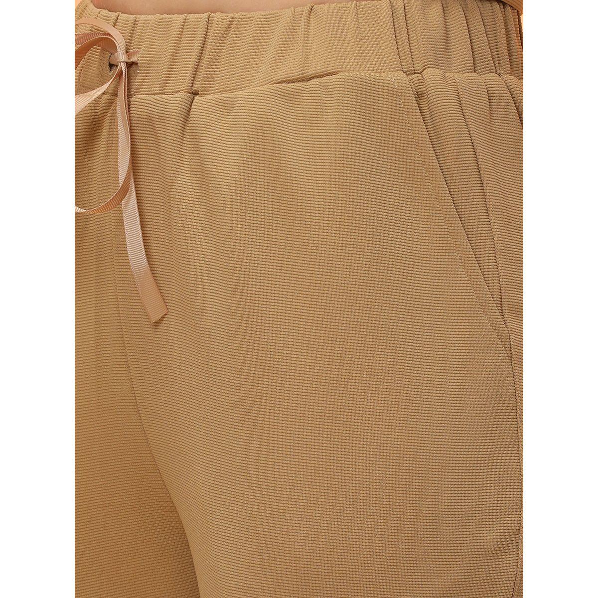 طقم منسق من بنطال وبلوزة قصيرة بدون أكمام-women-clothing-coordsets-image-5