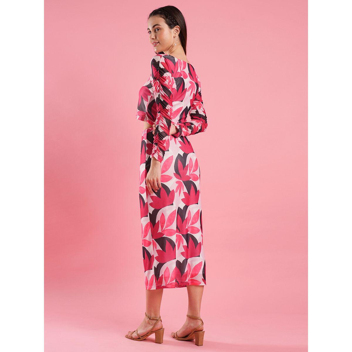 طقم منسق من تنورة وبلوزة قصيرة بطبعة زهور-women-clothing-coordsets-image-3