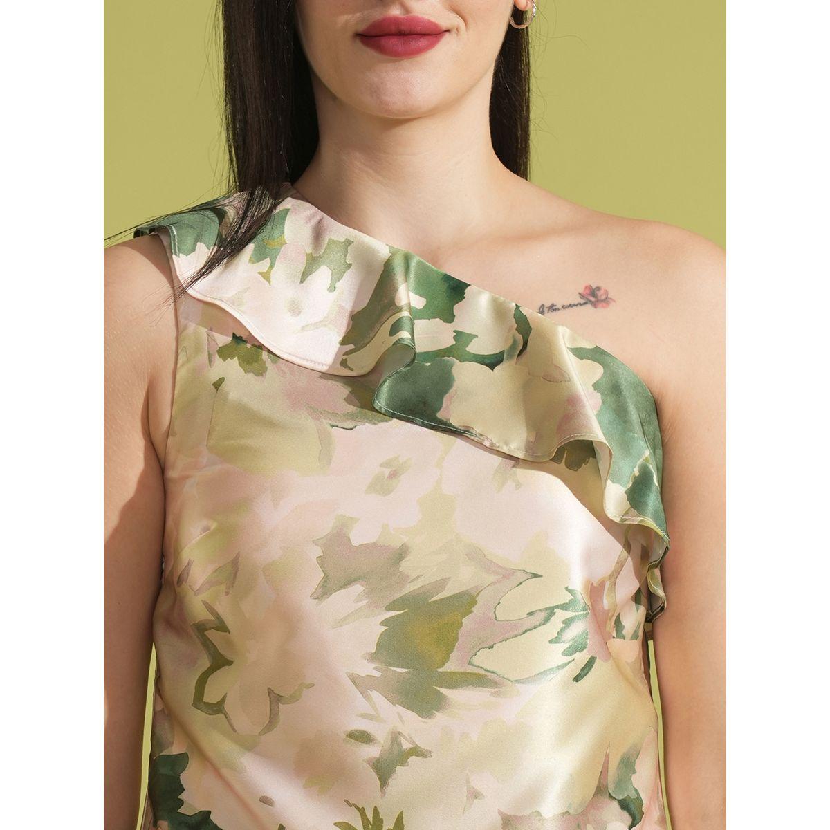 طقم منسق من بنطال وبلوزة بطبعة زهور-women-clothing-coordsets-image-4