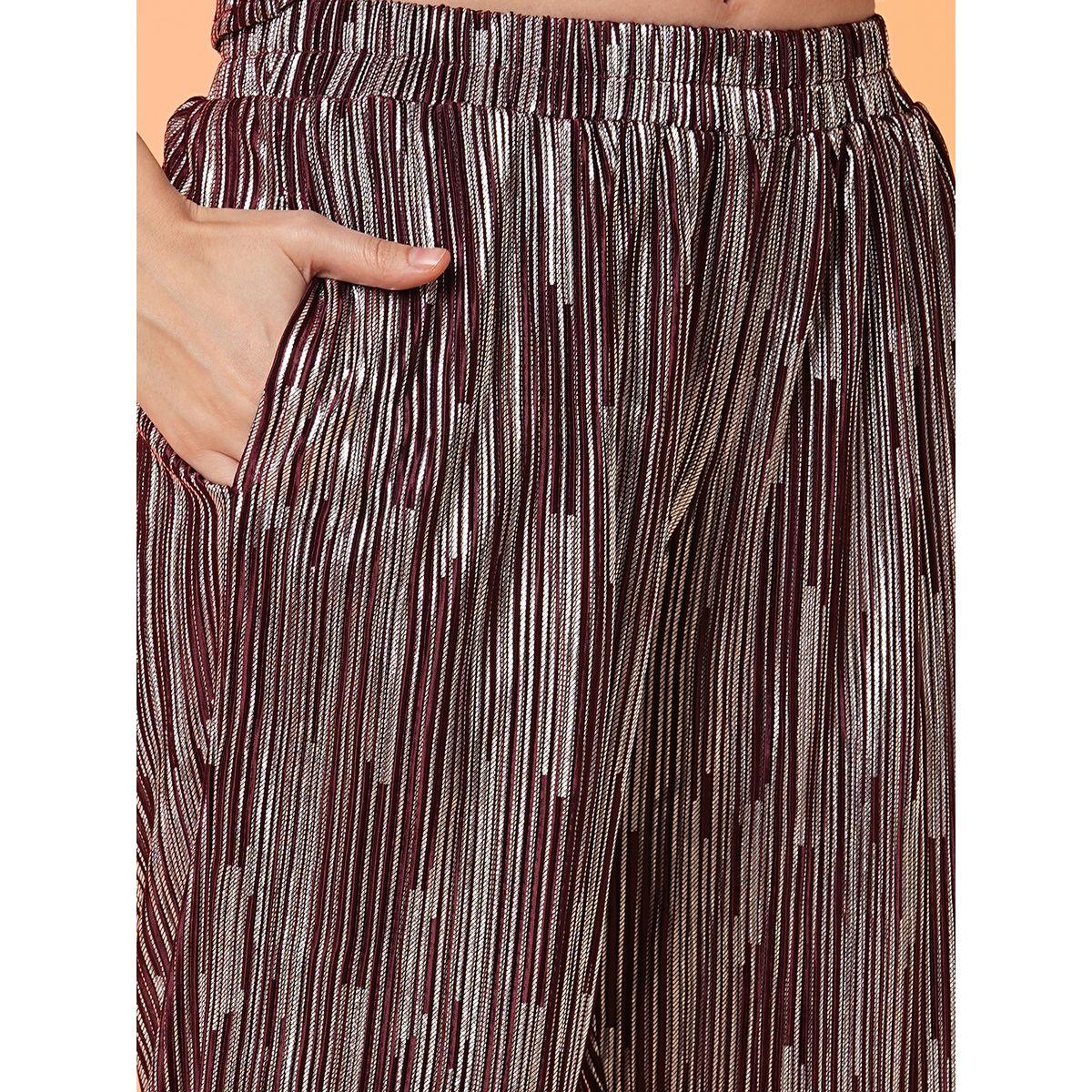 Globus X Styli Striped Crop Top and Trouser Co-Ords-women-clothing-coordsets-image-5