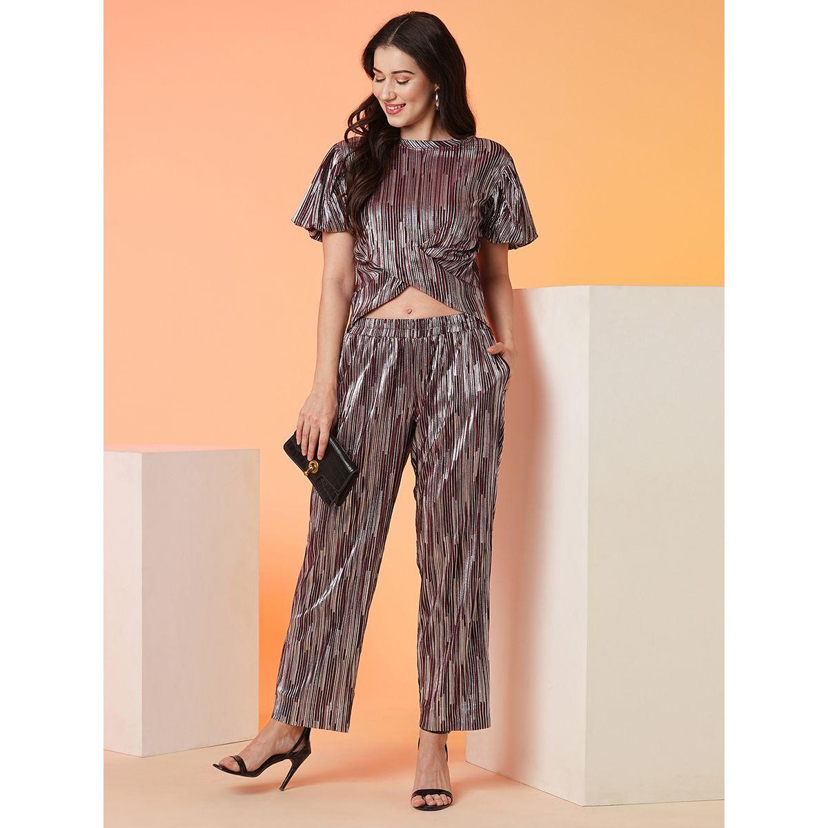 Globus X Styli Striped Crop Top and Trouser Co-Ords-women-clothing-coordsets-image-6