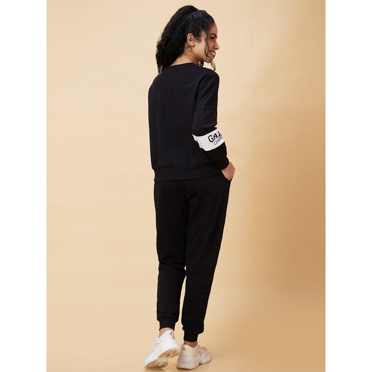 طقم منسق من جوغر وسويت شيرت بقصة بوكسي-women-clothing-coordsets-image-4
