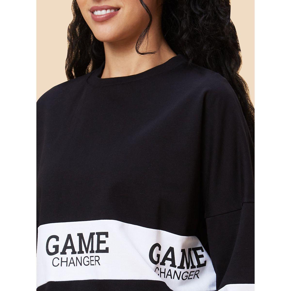 Globus X Styli Printed Boxy Fit Sweatshirt with Joggers Co-Ords-women-clothing-coordsets-image-5