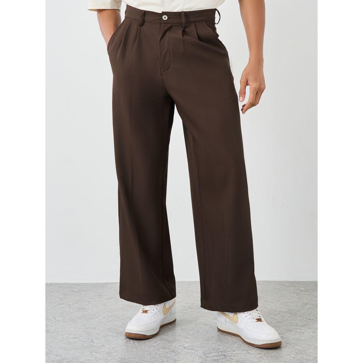 بنطال فضفاض مزين بكسرات-men-clothing-trousersandchinos-trousers-image-1