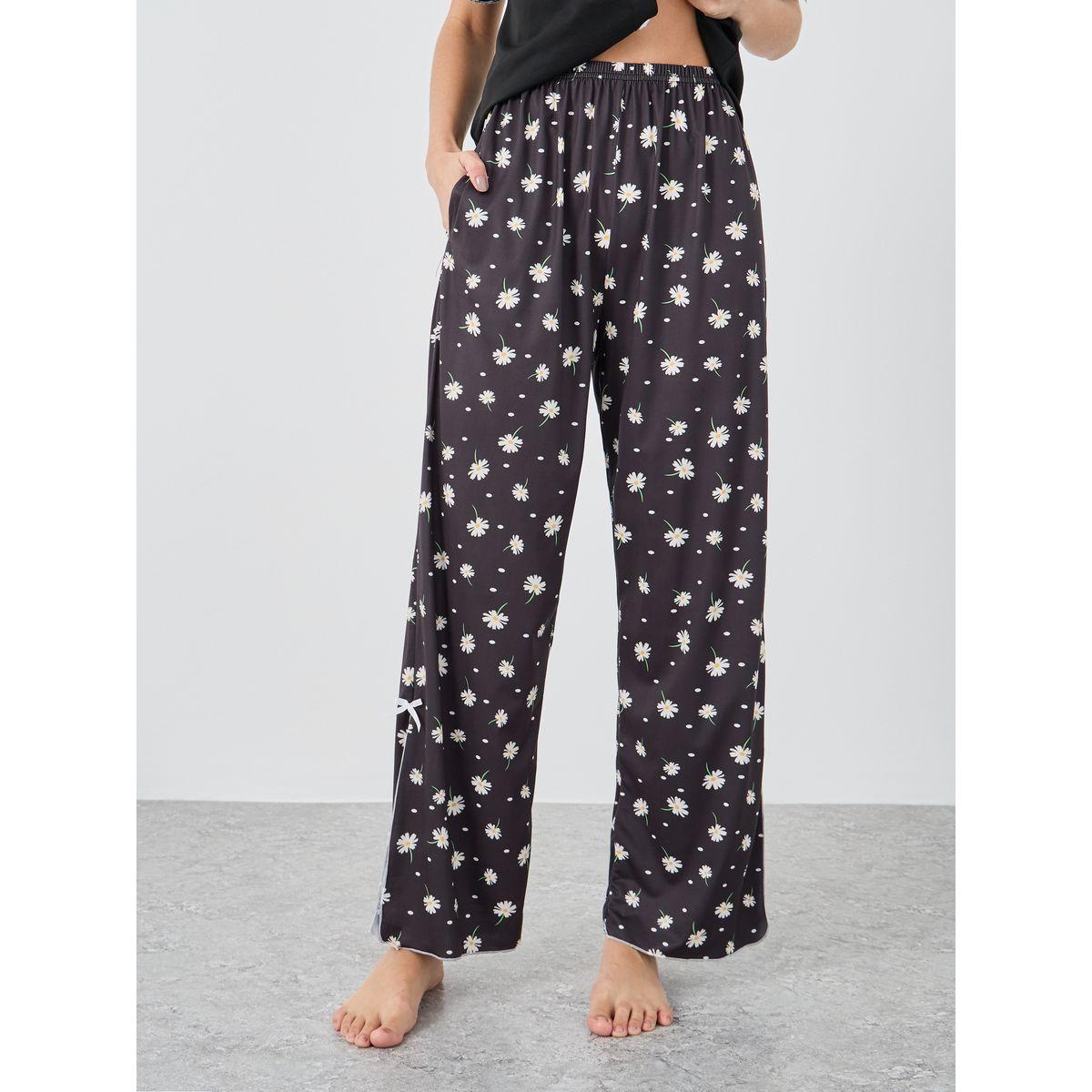 Styli Button Front Short Sleeve Top and Pyjama Set-women-clothing-nightwear-pyjamas-longsets-image-4