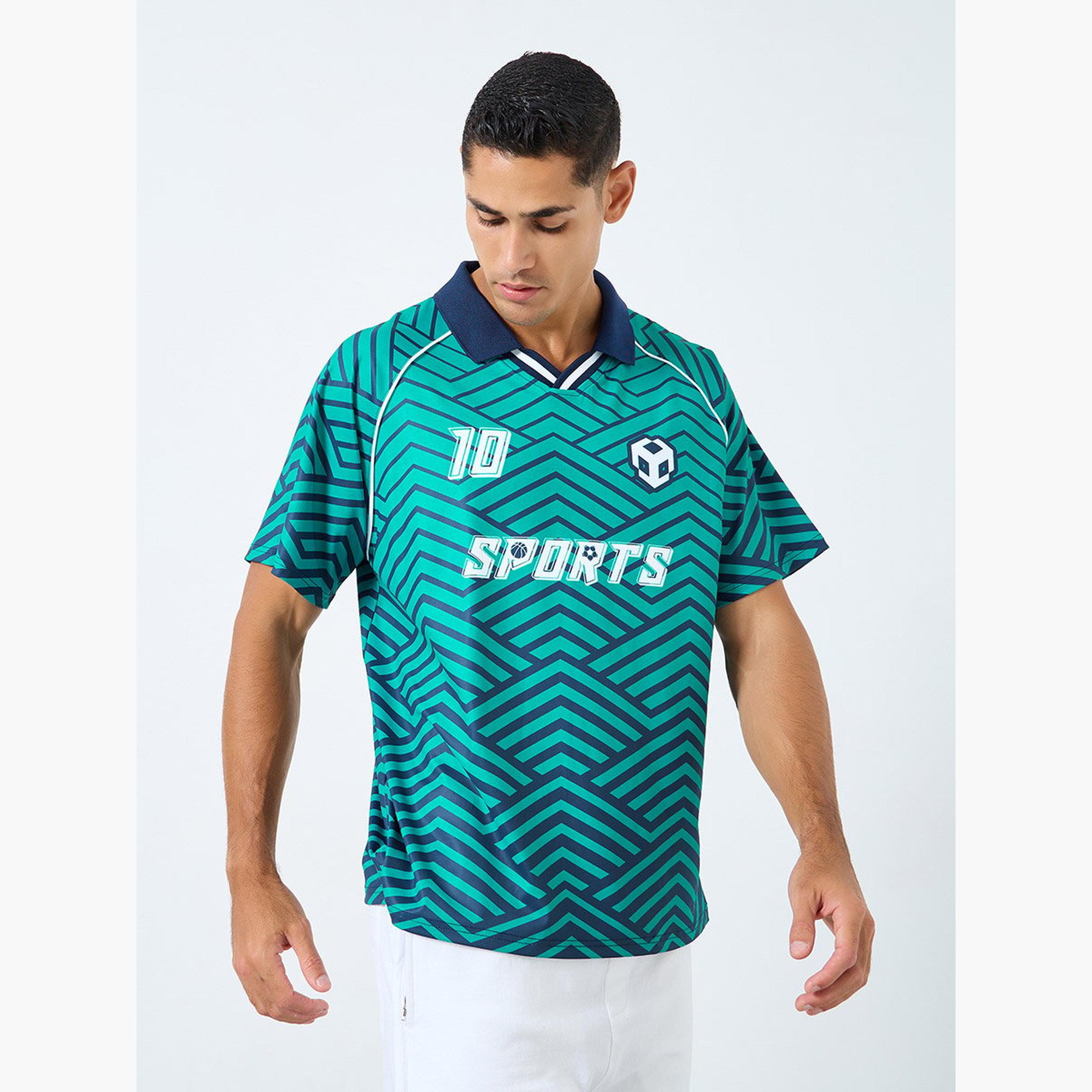 ستايلي - قميص بولو للرجال مقاس كبير بطباعة رقمية-men-clothing-sportswearandactivewear-tshirtsandpolos-image-1