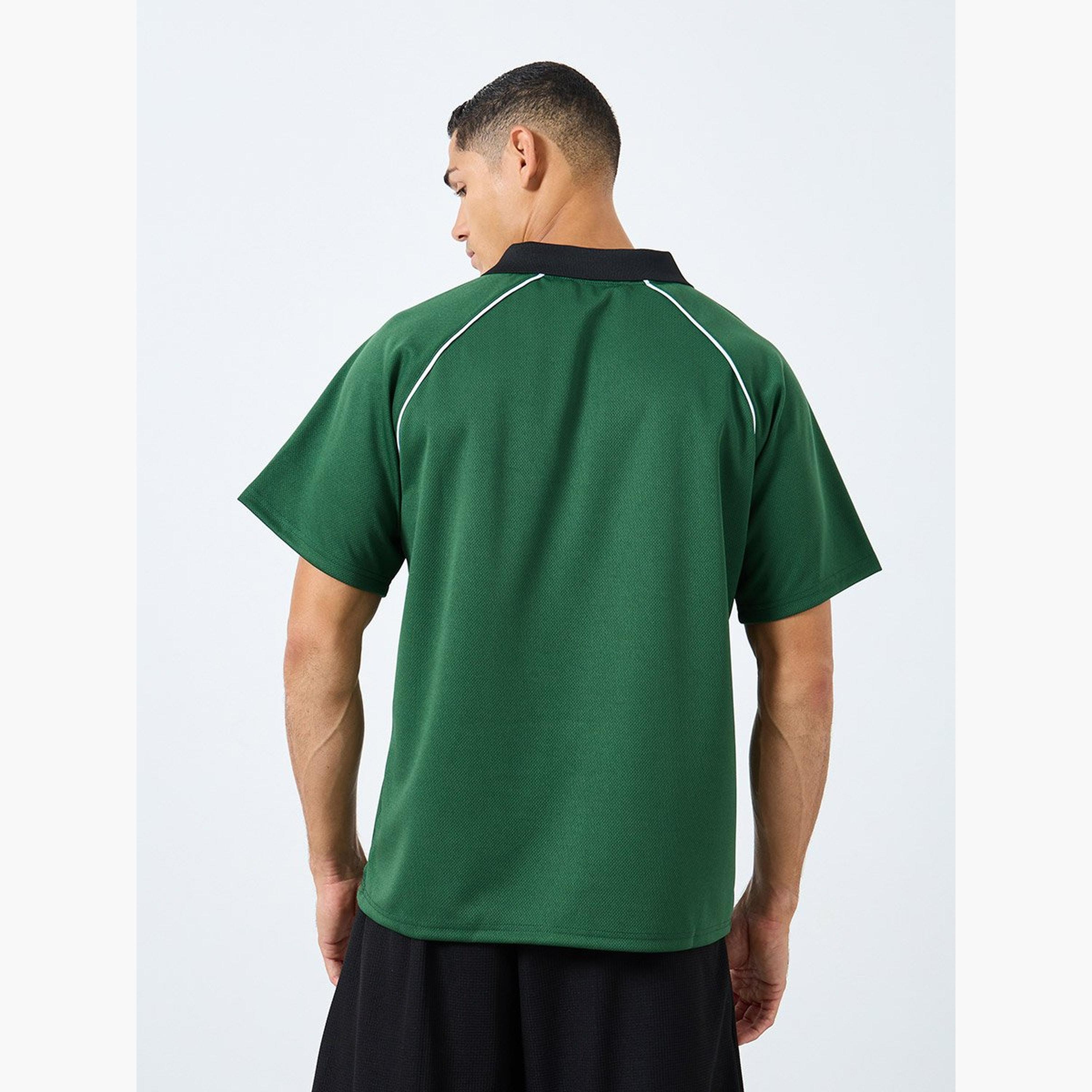 ستايلي - تي شيرت بولو مقاس كبير بطبعة شعار-men-clothing-tshirtsandpolos-polos-image-4