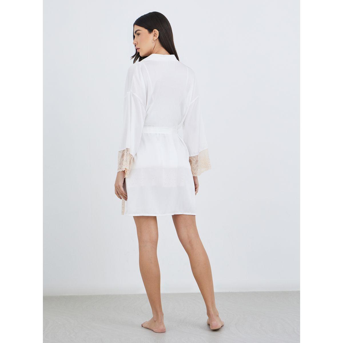 قميص نوم بتفاصيل دانتيل مع روب-women-clothing-nightwear-robes-image-5
