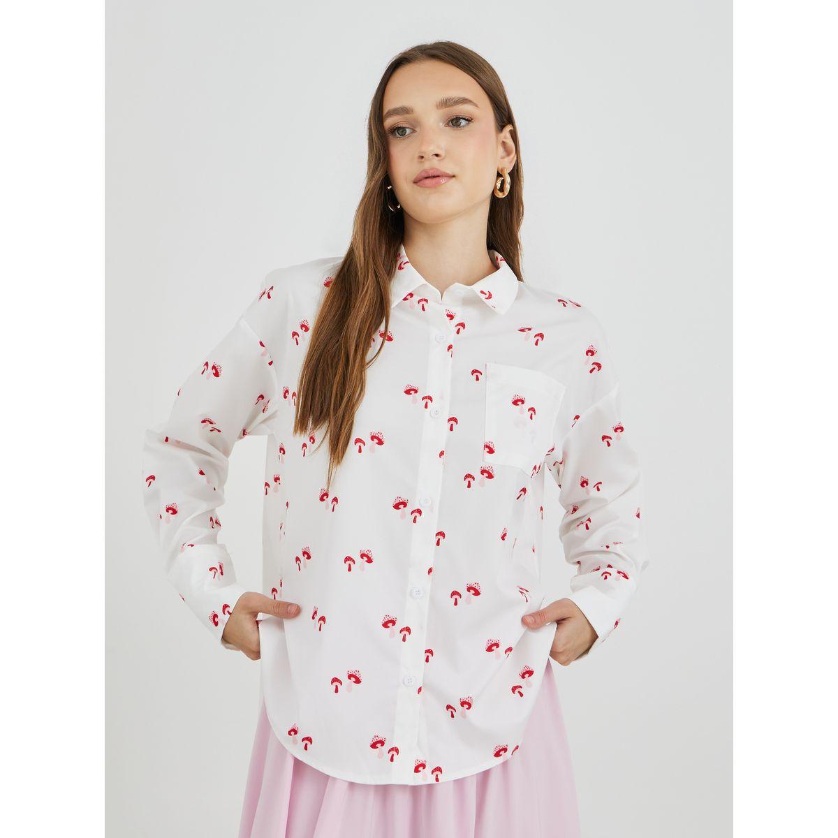 Styli Graphic Print Oversized Shirt-women-clothing-shirtsandblouses-shirts-image-1