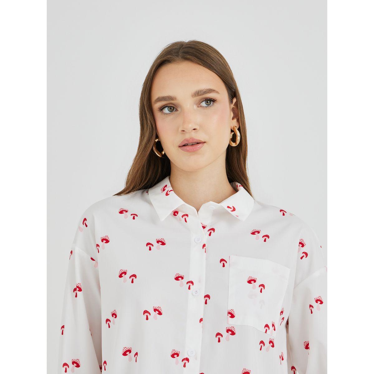 Styli Graphic Print Oversized Shirt-women-clothing-shirtsandblouses-shirts-image-3