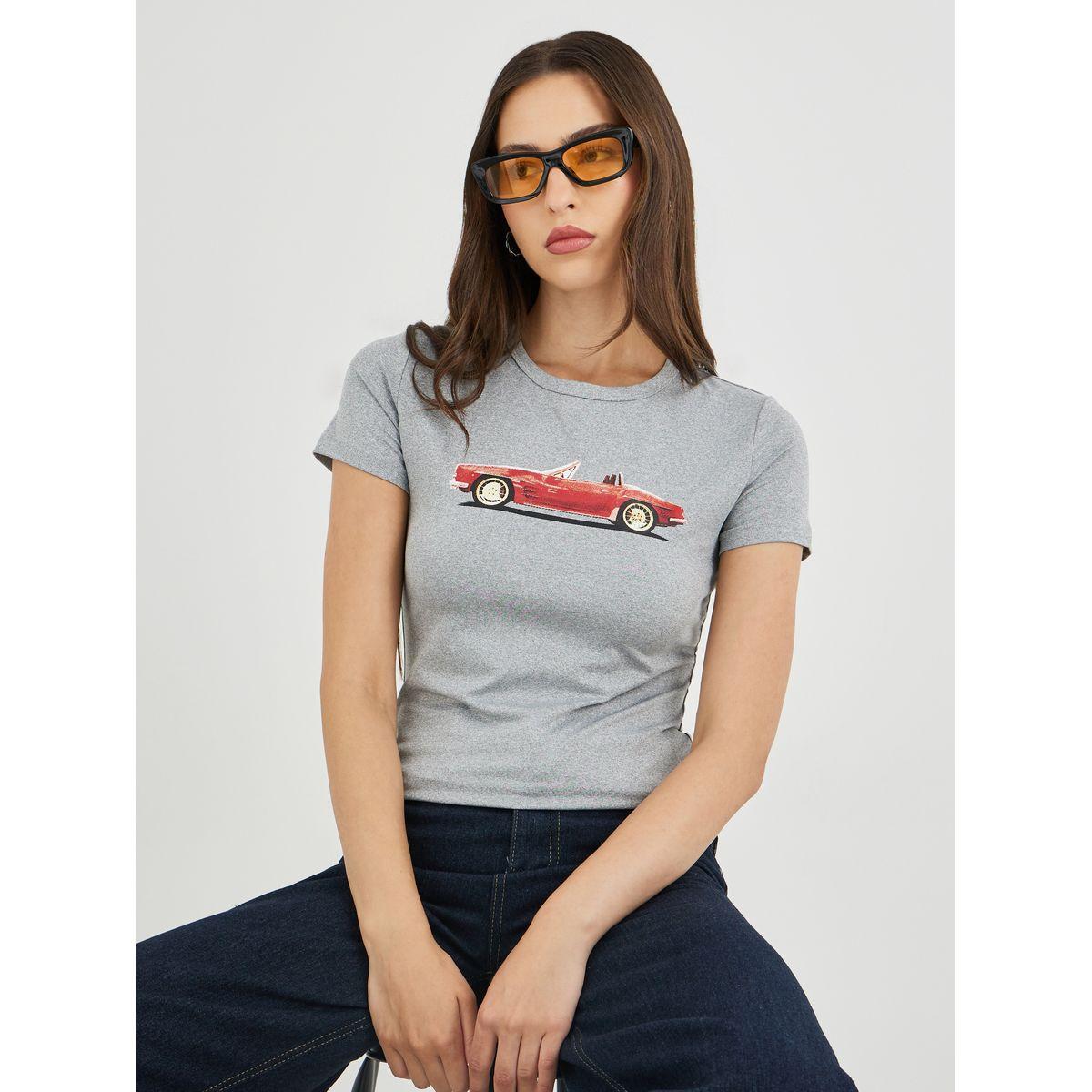 تيشيرت بطبعة جرافيك وقصة سليم فيت-women-clothing-tshirts-image-1